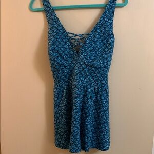 Torrid brand Blue Patterned 2 piece Swimsuit